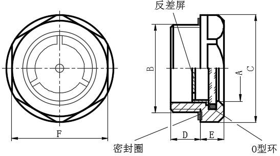 耐180℃铝制油位观察镜02型...