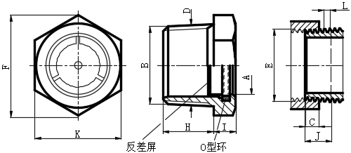 耐180℃铜制ESG-玻璃油位观察镜