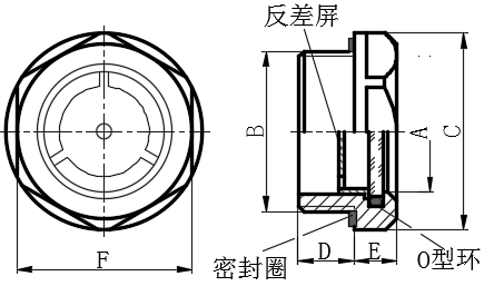 耐180℃铜制油位观察镜...