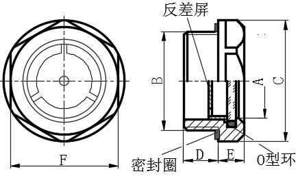 耐180℃铜制油位观察镜