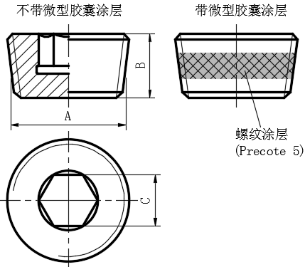钢/不锈钢制带圆锥螺纹油塞...