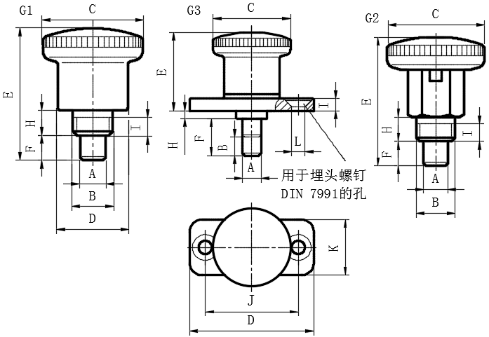 303迷你型定止位分度销