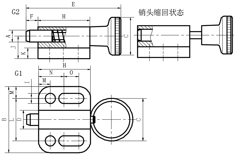 普通拉环分度销