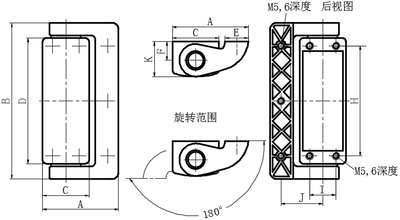 压铸锌不带安全开关的铰链