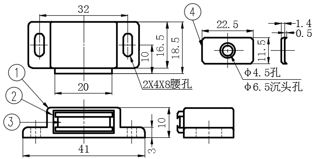 塑料磁吸03型