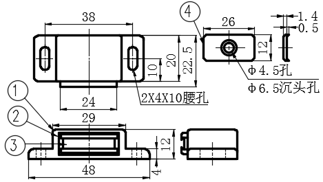 塑料磁吸05型