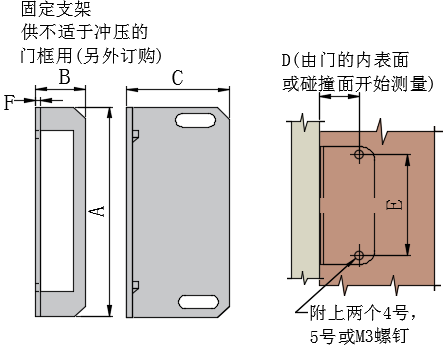 塑料卡入式磁吸01型固定支架