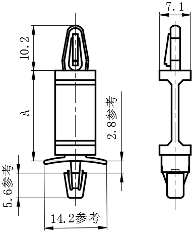 柔性推入式隔离柱