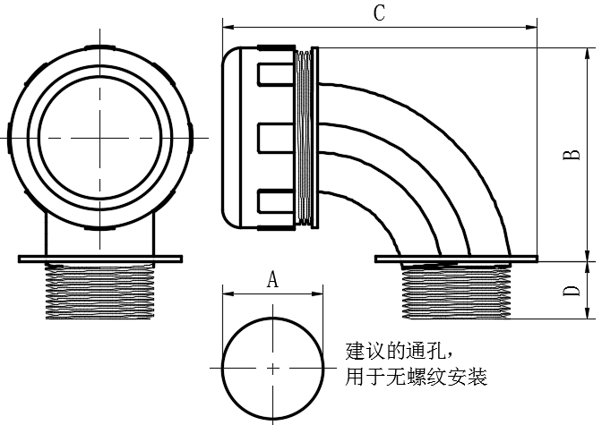 90°NPT软管接头