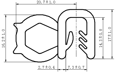 侧面发泡密封条03型