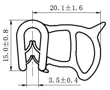 侧面发泡密封条06型