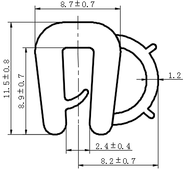 侧面发泡密封条11型