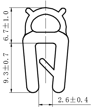 顶端发泡密封条01型