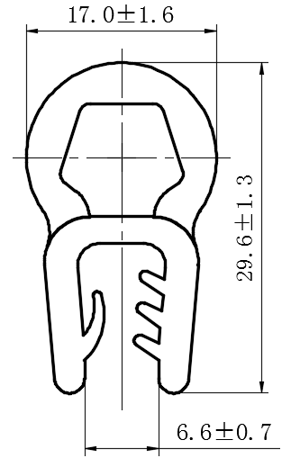 顶端发泡密封条05型