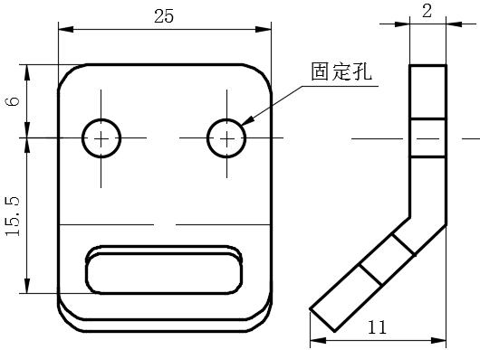 上偏心拉动式门锁03型保持器