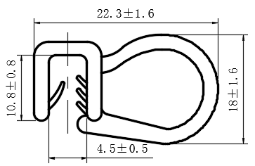 侧面发泡密封条10型