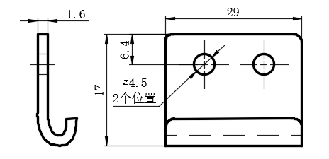 转动拉动式门锁01型保持器