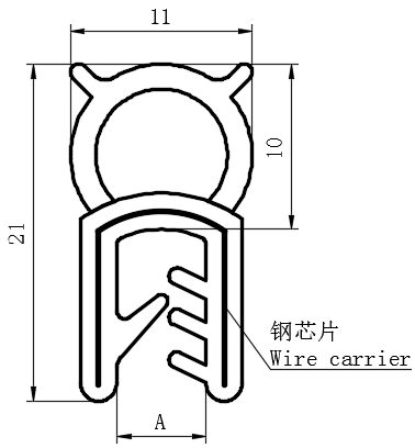 自夹紧式密封条01型