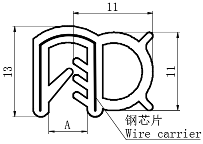 自夹紧式密封条03型