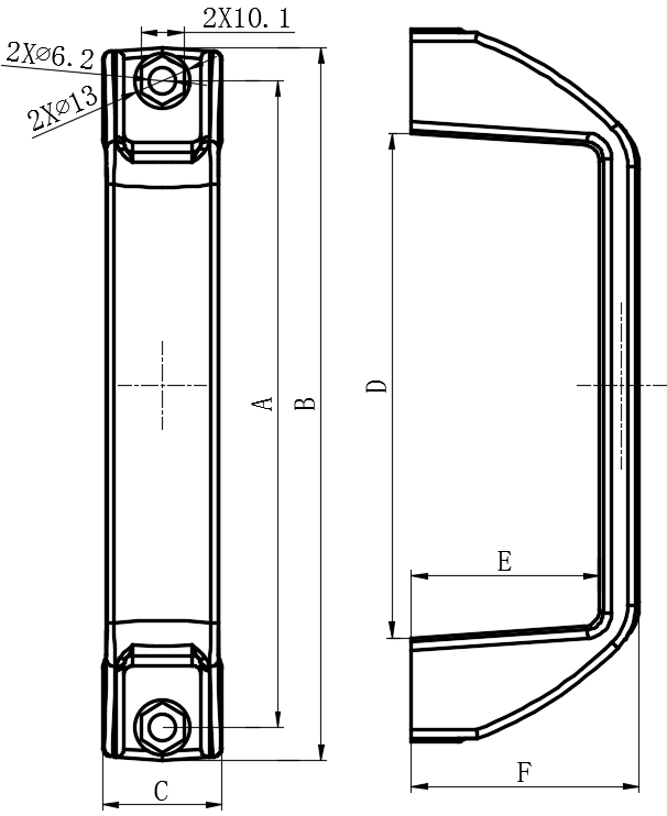 U型拉手01型