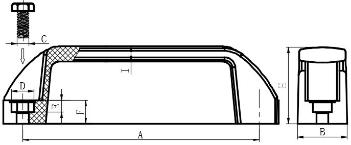 U型拉手02型