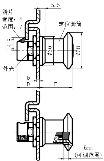 弹簧门锁01型...