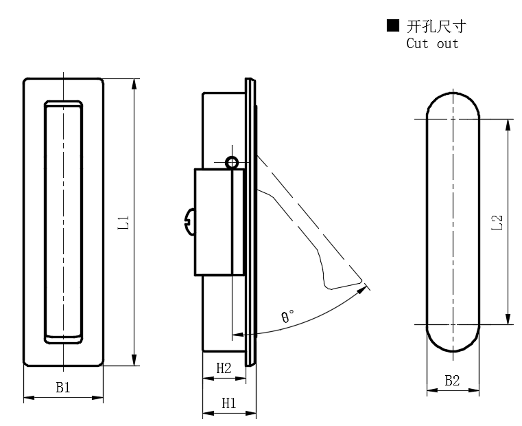 工业隐藏式拉手04型...