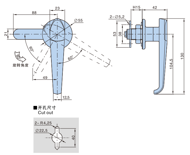 L型执手锁04型...