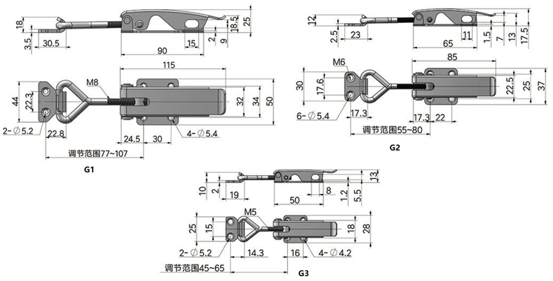 可调节搭扣01型...