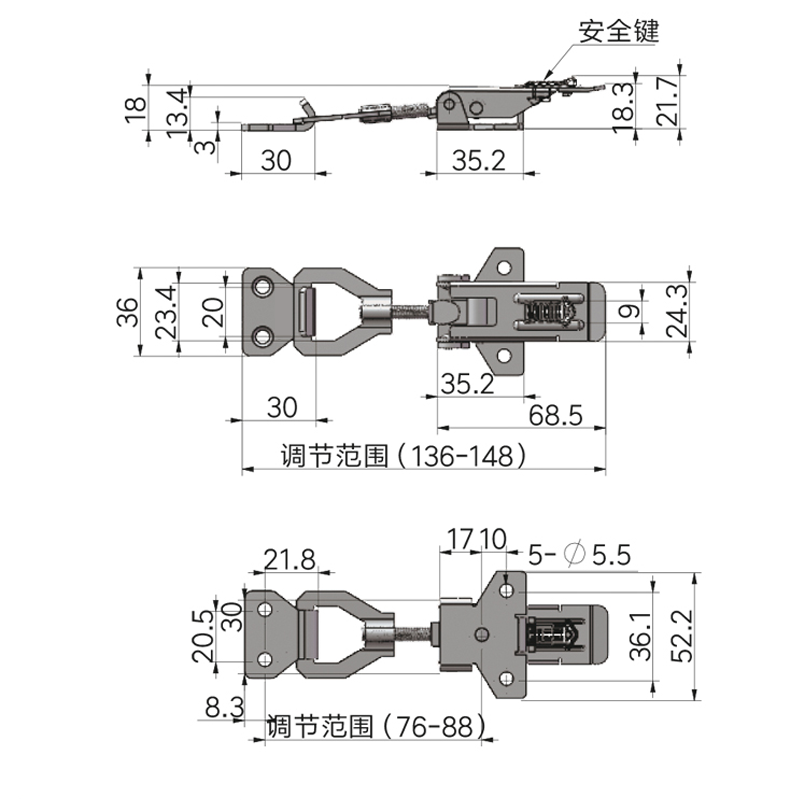 重型可调节搭扣01型...