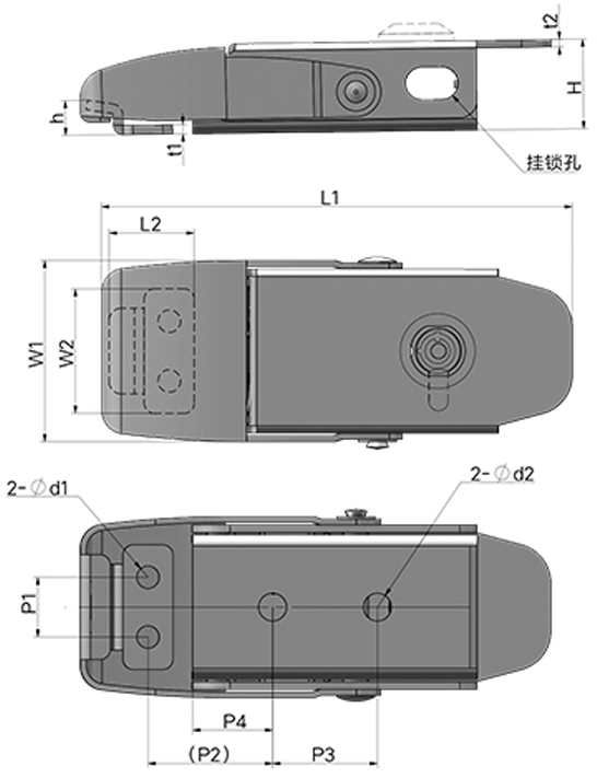 内扣式减振搭扣01型...