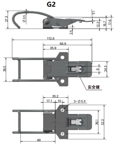 自锁减振搭扣01型...