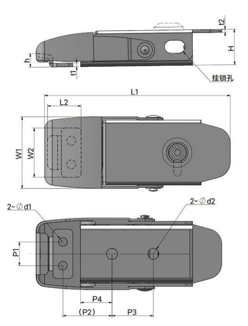 内扣式减振搭扣02型...