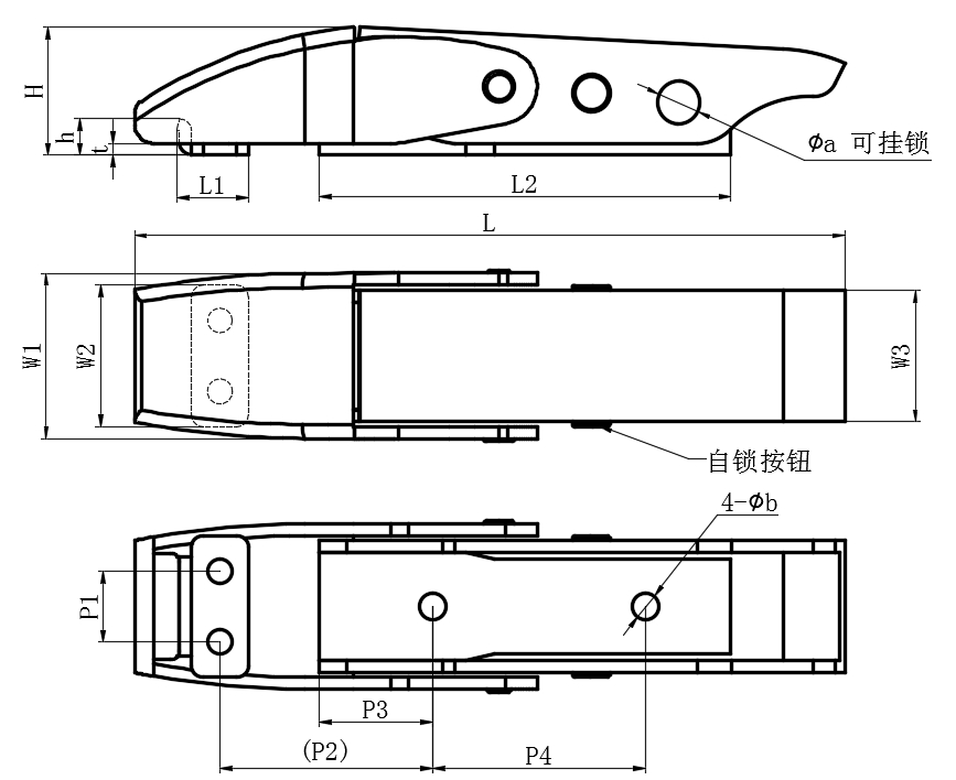 内扣式自锁搭扣02型...
