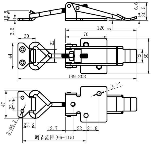 重型可调节搭扣11型...