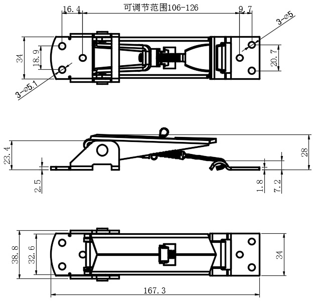 内扣式可调节搭扣03型...