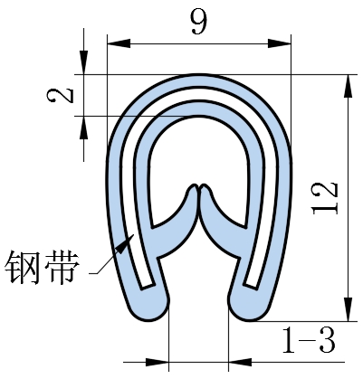 PVC橡塑装饰条08型...