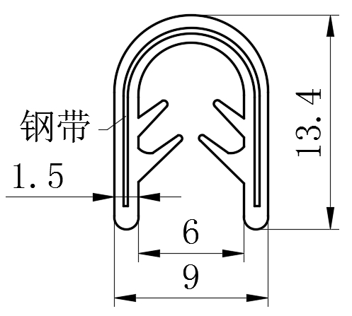 PVC橡塑装饰条12型...