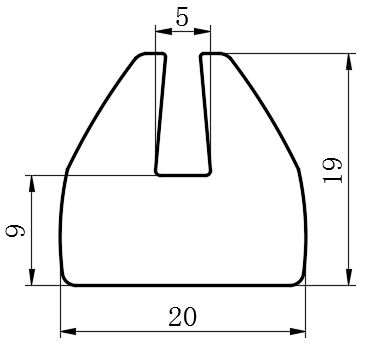 密实胶条22型...