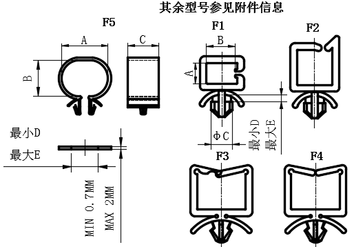 推入式线夹...