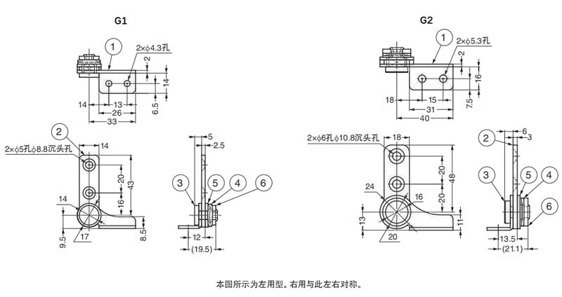 不锈钢扭矩铰链17型...