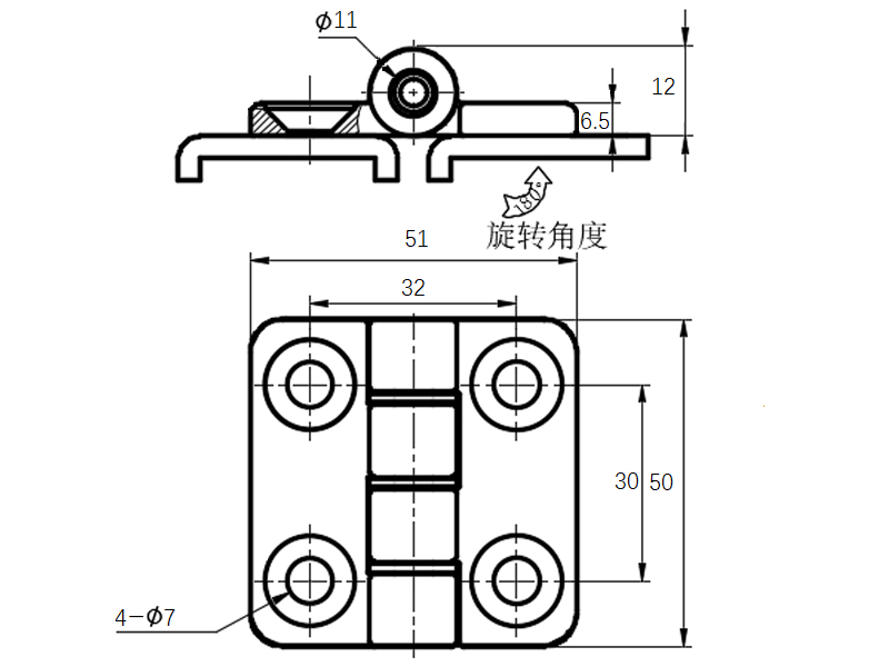 锌合金铰链04型...