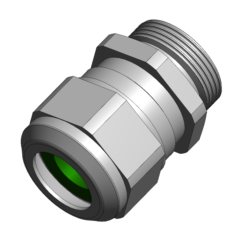 Progress®黄铜镀镍高温电缆接头