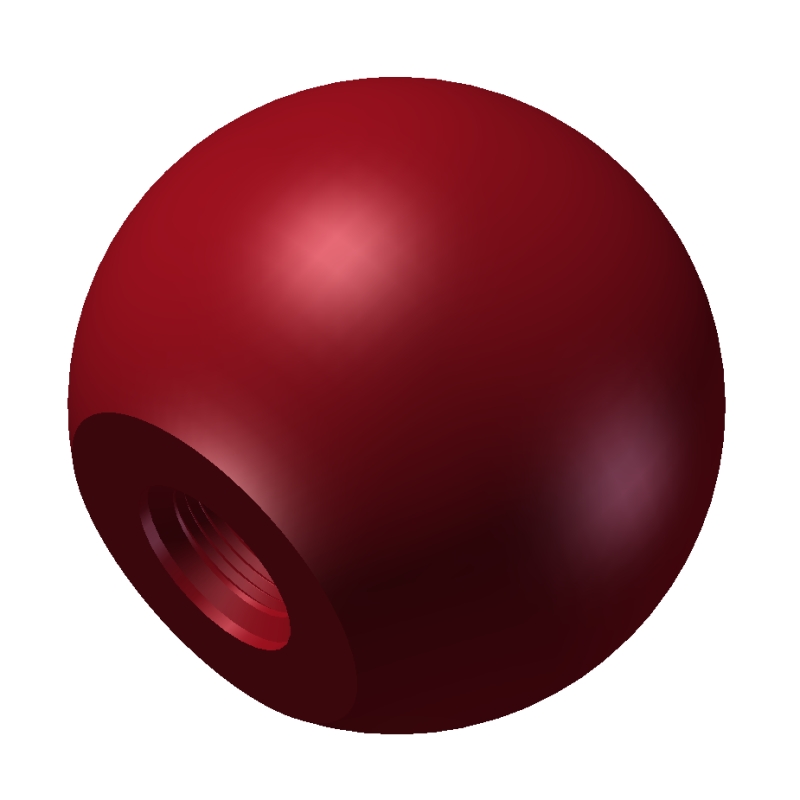 球形旋钮G1G3红色