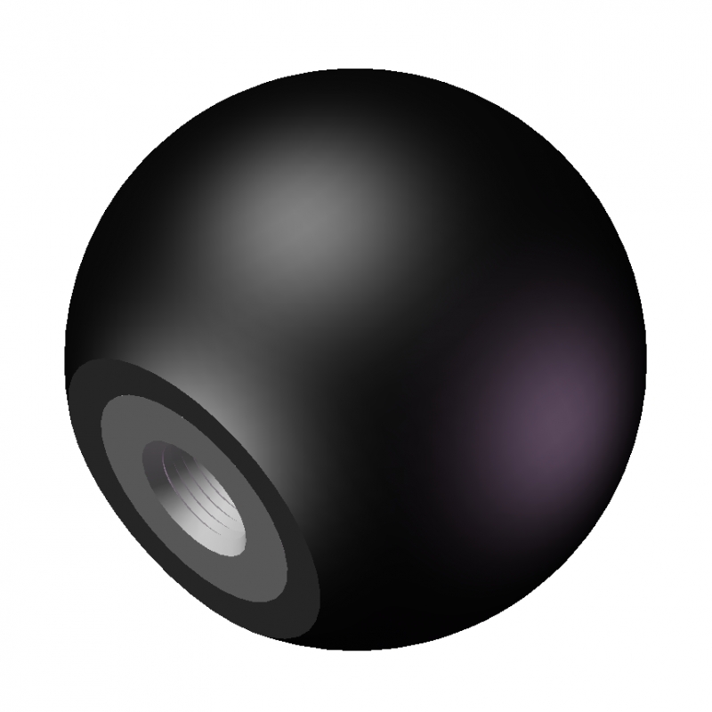 球形旋钮G2G4黑色