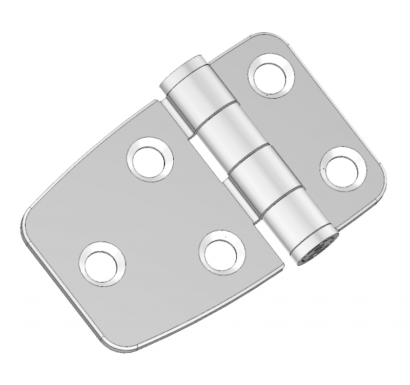 不锈钢表面贴装铰链G2