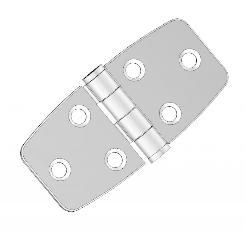 不锈钢表面贴装铰链G4