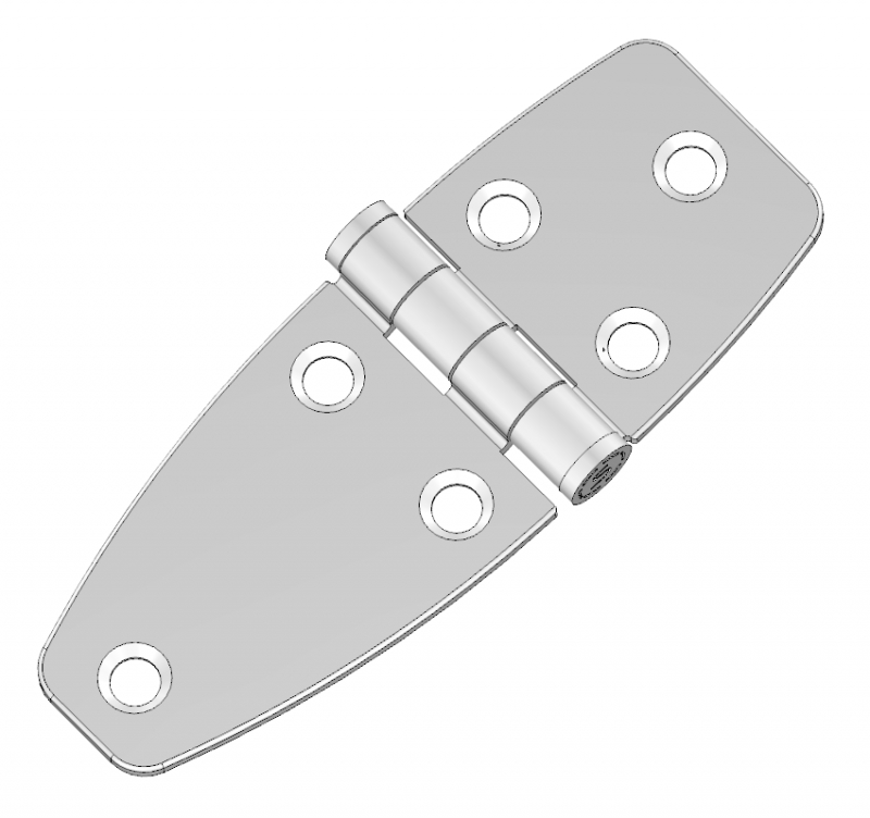 不锈钢表面贴装铰链G5