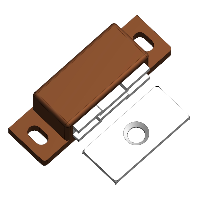 塑料磁吸02型褐色