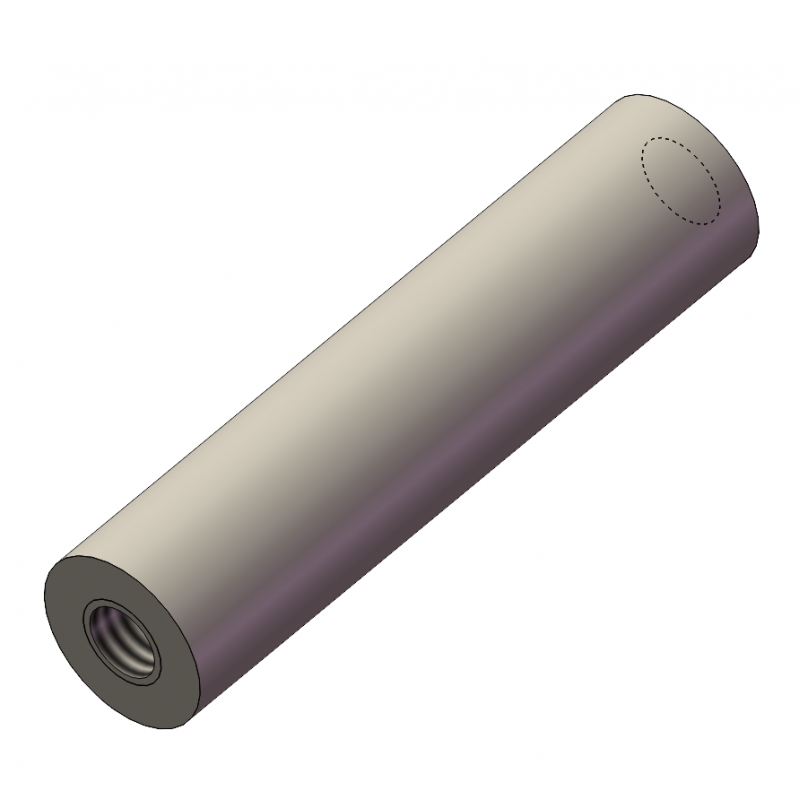 公制圆形带螺纹间隔柱本色